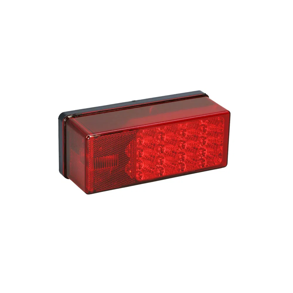 407530 – WESBAR Trailer Light, 7-Function Tail Light LED Rectangular Red Lens 8 Inch Length x 2-3/4 Inch Width x 2-7/...